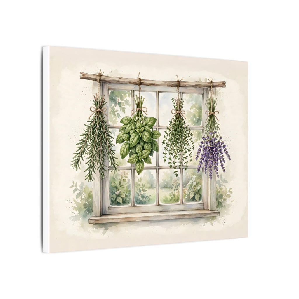 Farmhouse Kitchen Herbs Canvas Wall Art