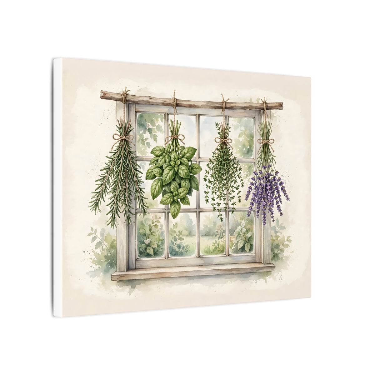 Farmhouse Kitchen Herbs Canvas Wall Art