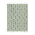 Lavender Sprigs Pattern Velveteen Plush Blanket
