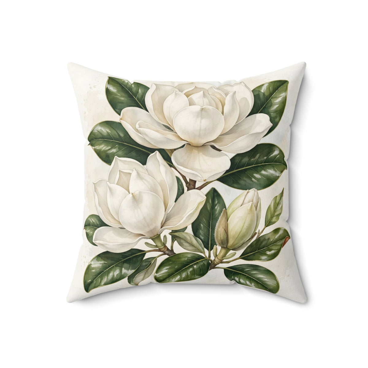 Magnolia Blossoms Throw Pillow – Style 2