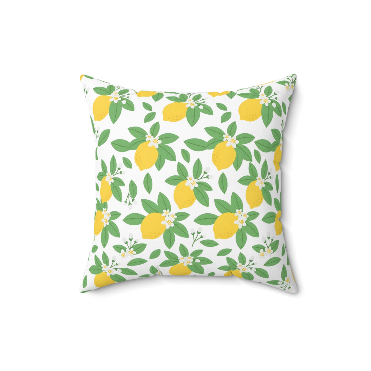 Farmhouse Lemon Pattern Throw Pillow – Style 2