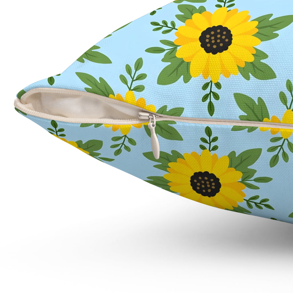 Sunflower Pattern Throw Pillow – Style 2