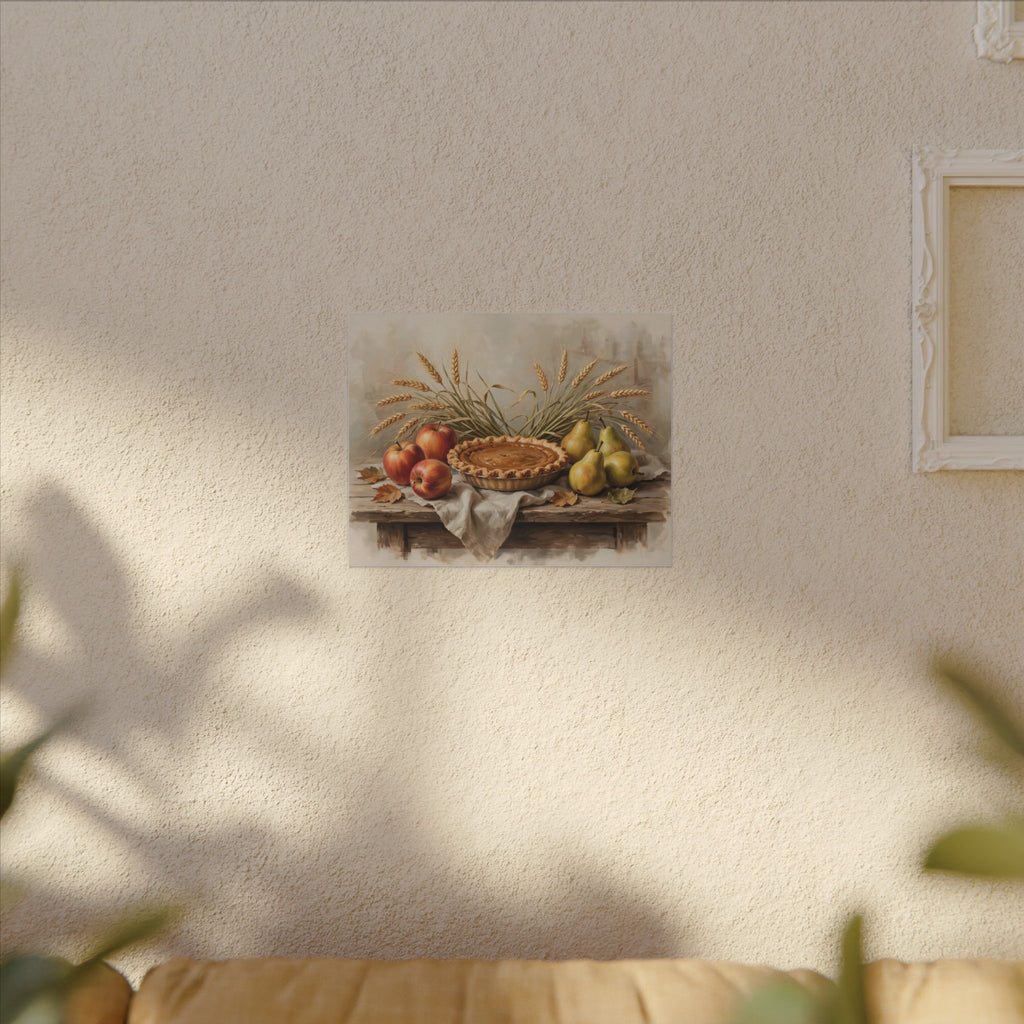 Thanksgiving Table Still Life Canvas Wall Art – Style 2