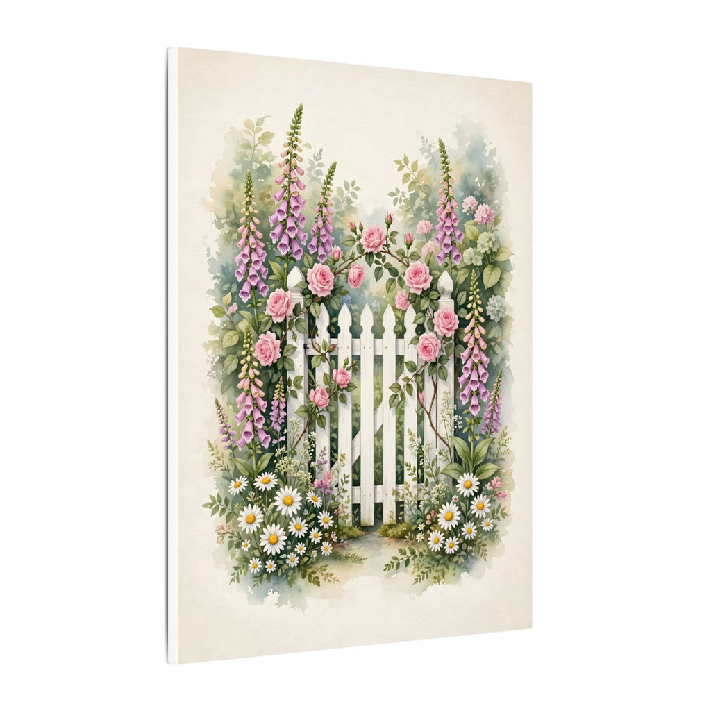 Cottage Garden Gate Canvas Wall Art