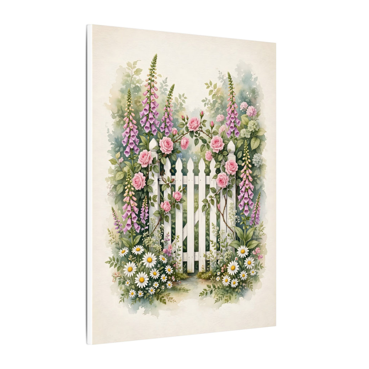 Cottage Garden Gate Canvas Wall Art