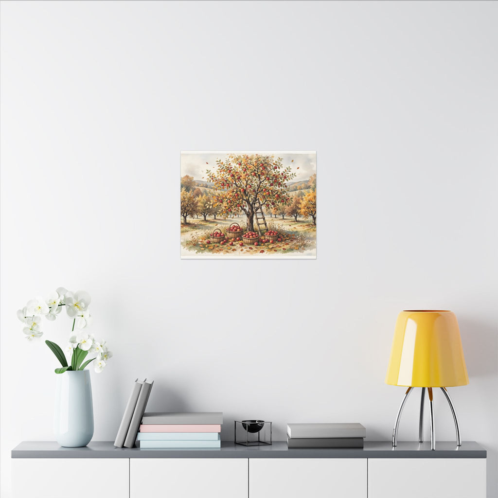 Apple Orchard in Autumn Canvas Wall Art – Style 2