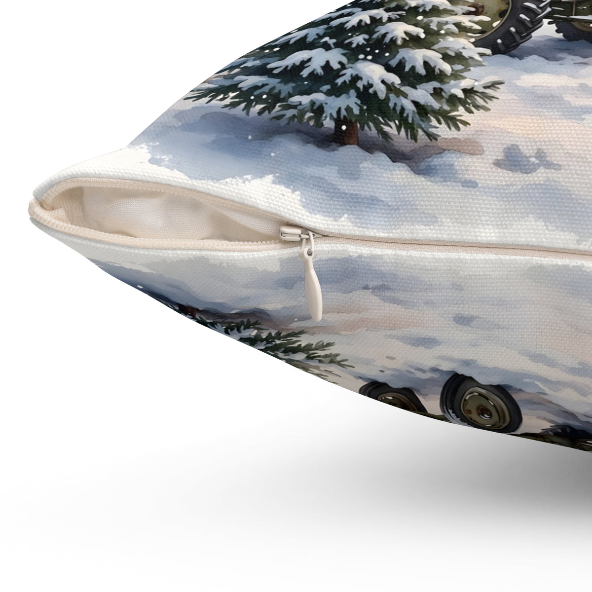 Christmas Tree Farm at Dusk Throw Pillow