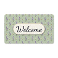 Lavender Sprigs Pattern Welcome Doormat