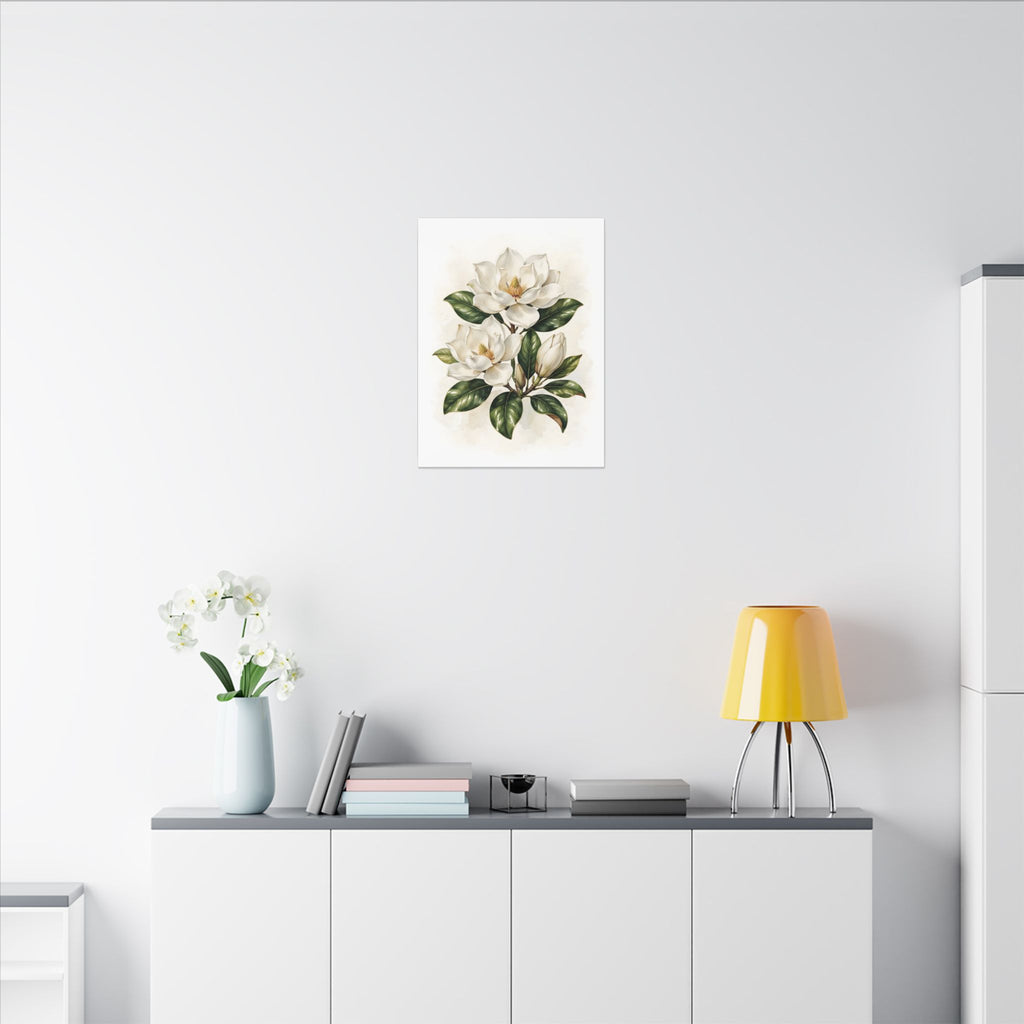 Magnolia Blossoms Canvas Wall Art – Style 2