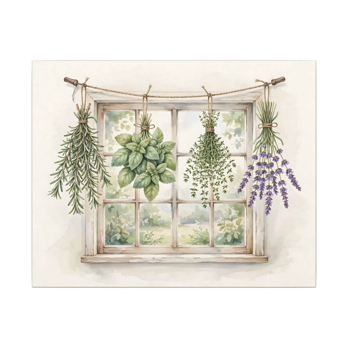 Farmhouse Kitchen Herbs Canvas Wall Art – Style 2
