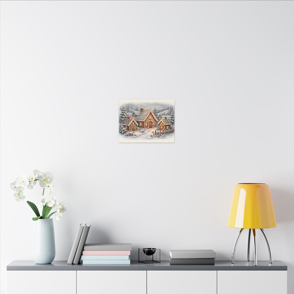 Gingerbread Village Canvas Wall Art