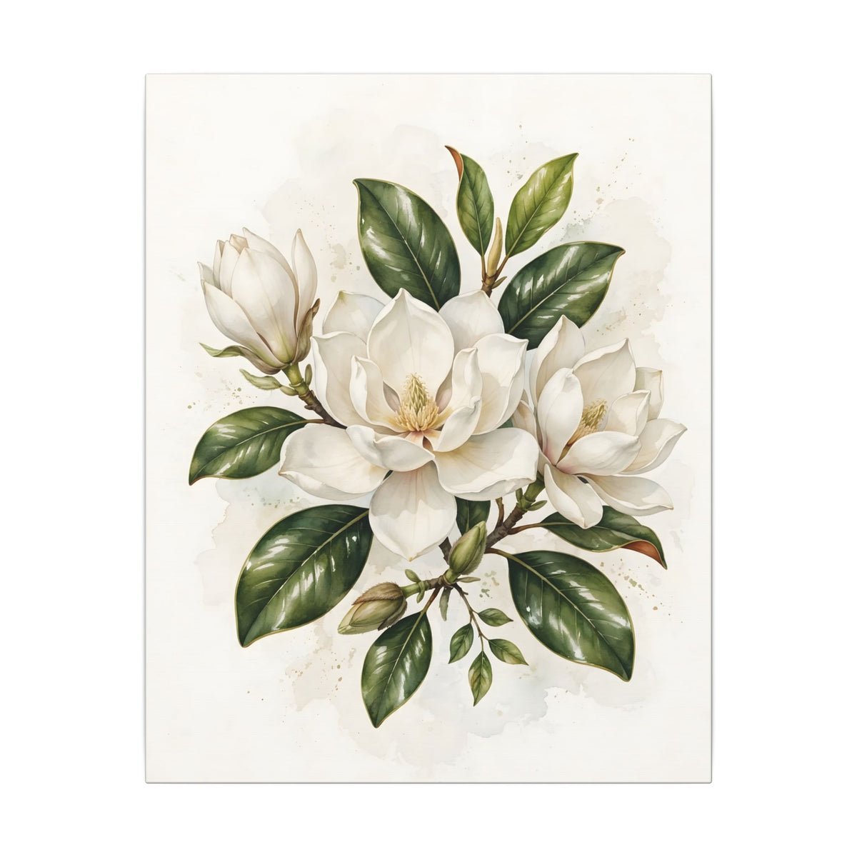 Magnolia Blossoms Canvas Wall Art