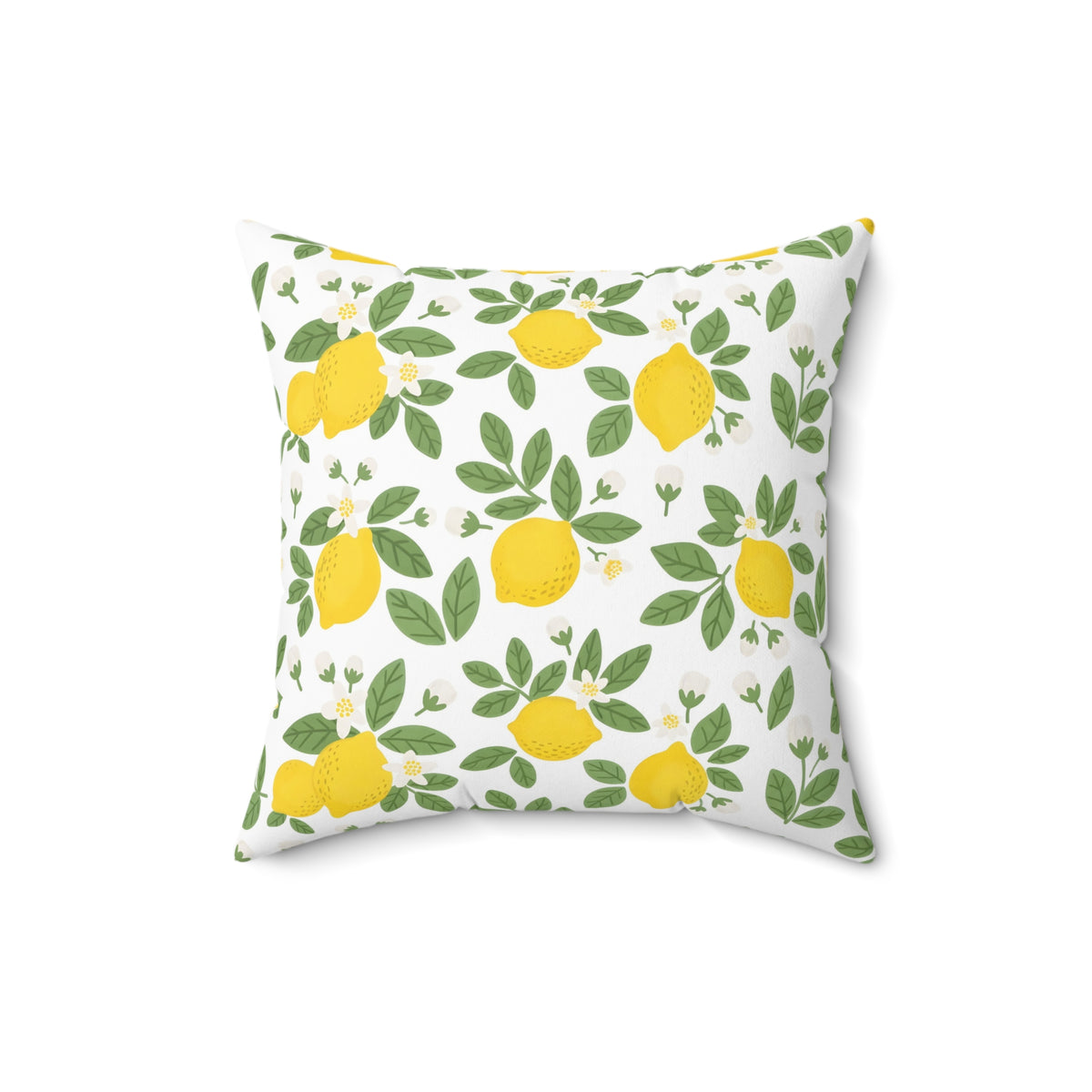 Farmhouse Lemon Pattern Throw Pillow