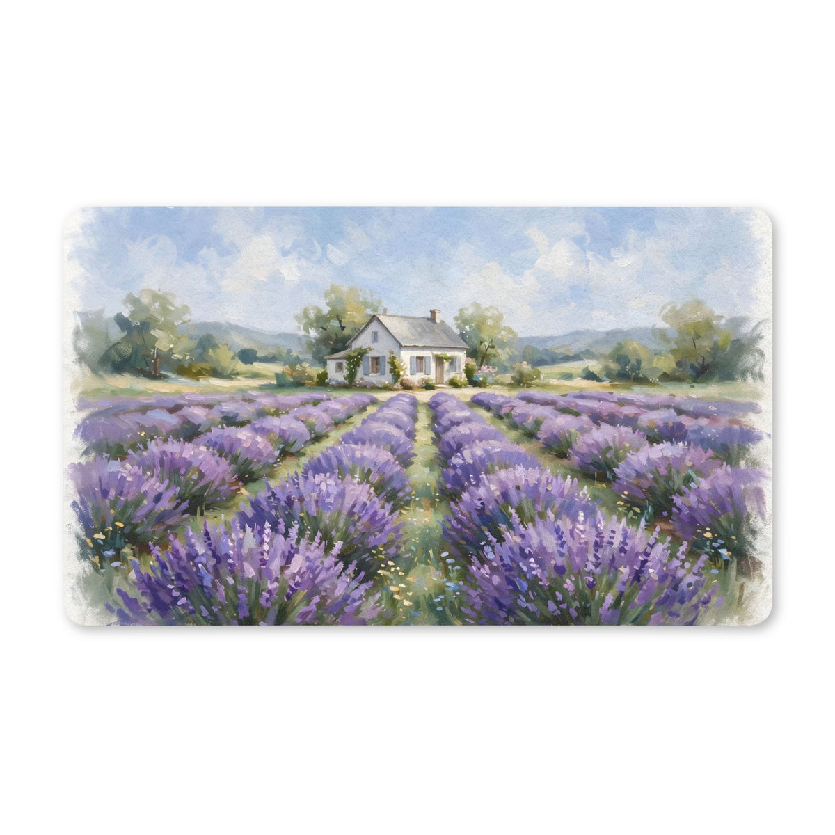 Lavender Field Farmhouse Doormat
