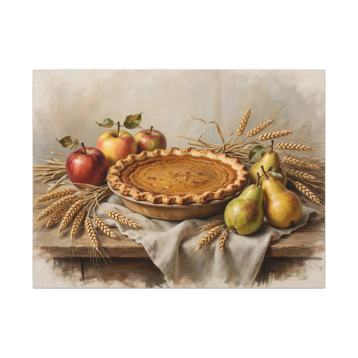 Thanksgiving Table Still Life Canvas Wall Art
