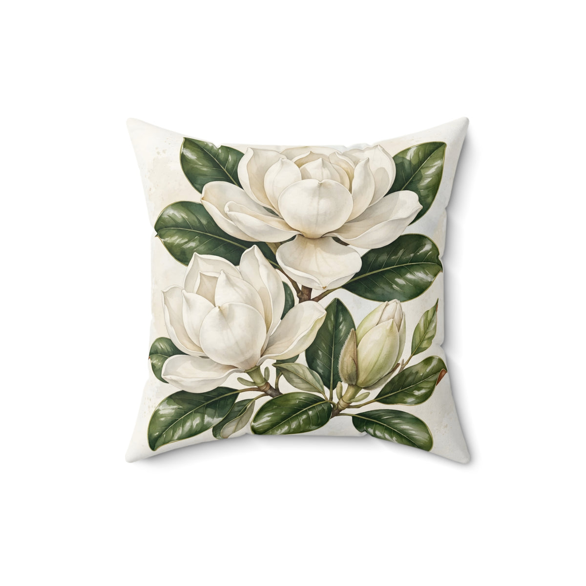 Magnolia Blossoms Throw Pillow – Style 2