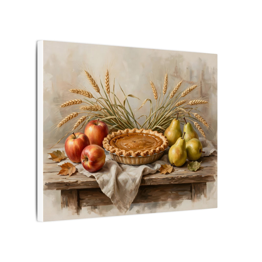 Thanksgiving Table Still Life Canvas Wall Art – Style 2