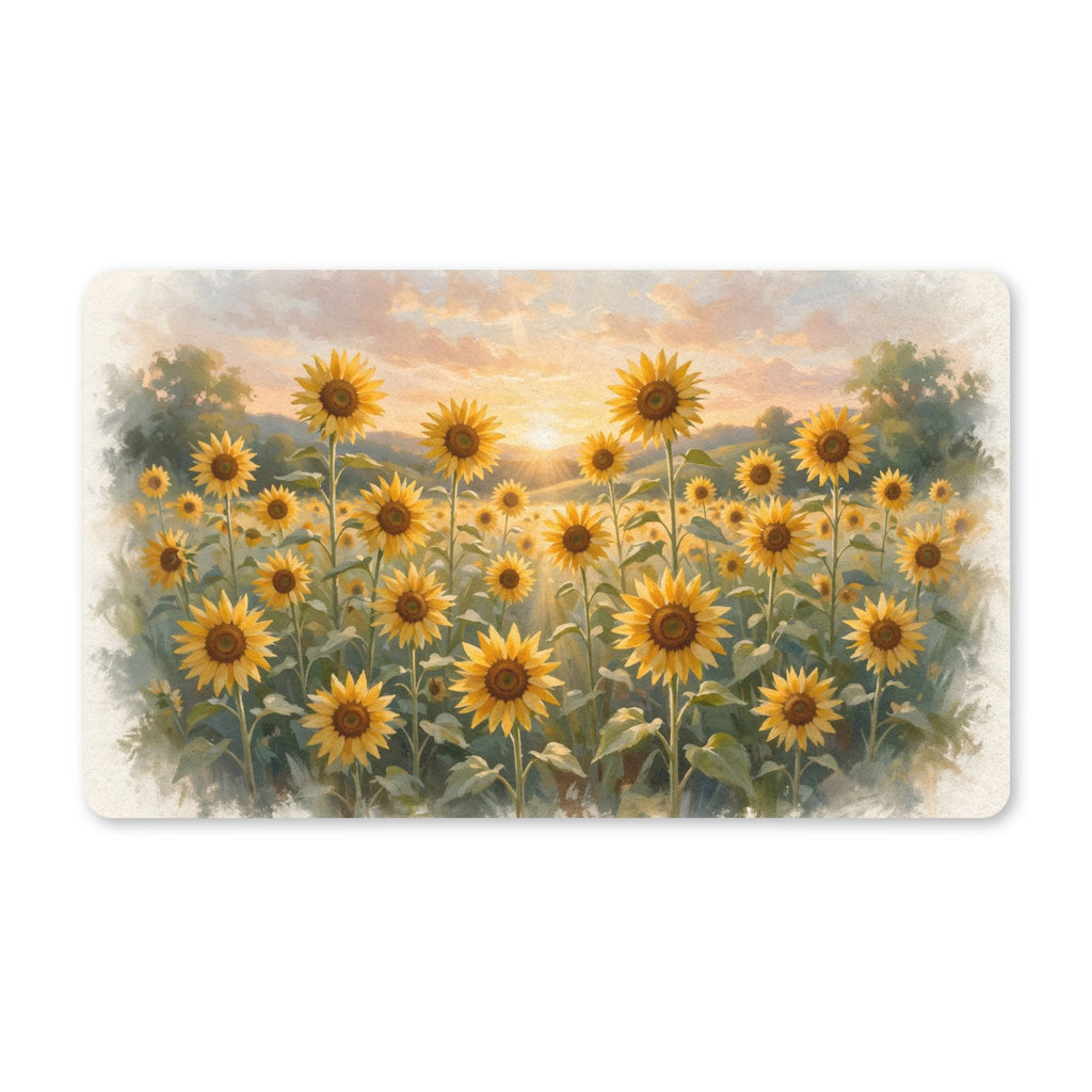 Sunflower Field at Sunset Doormat – Style 2