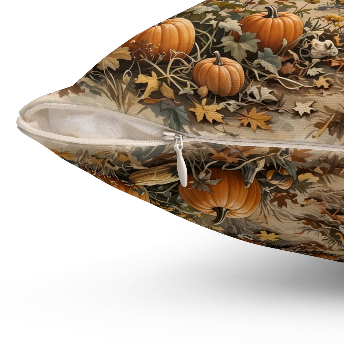 Harvest Moon over the Pumpkin Patch Throw Pillow