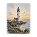 Lighthouse at Golden Hour Canvas Wall Art