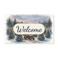 Christmas Tree Farm at Dusk Welcome Doormat