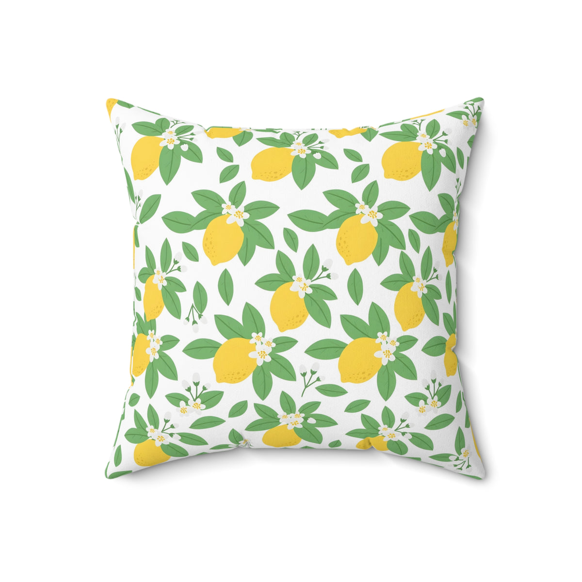 Farmhouse Lemon Pattern Throw Pillow – Style 2