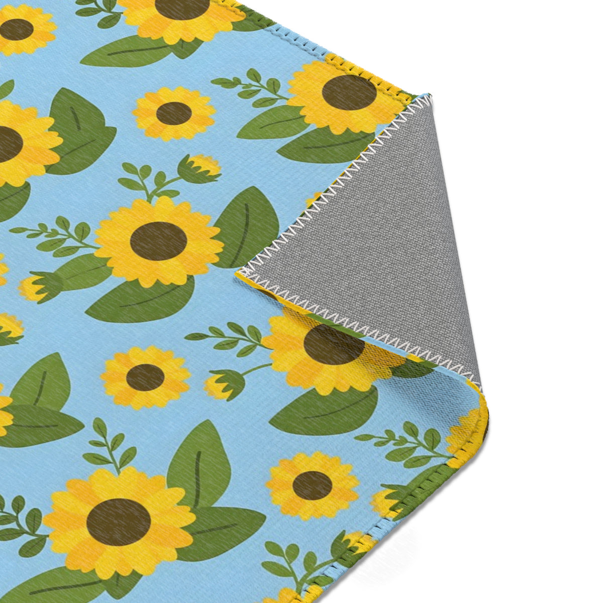 Sunflower Pattern Area Rug