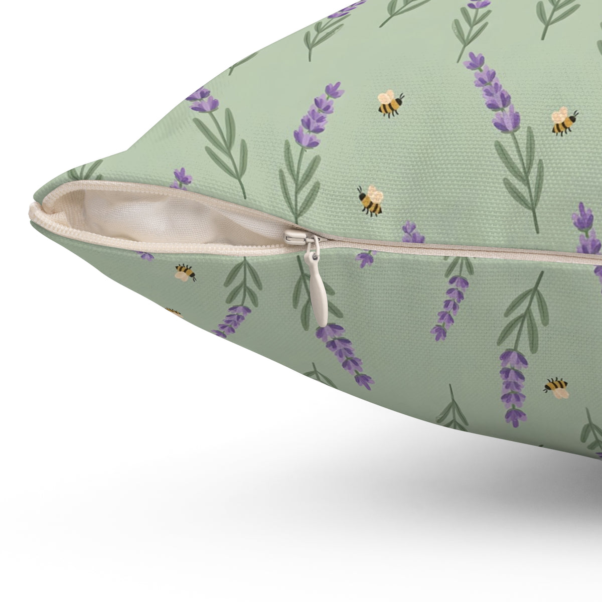 Lavender Sprigs Pattern Throw Pillow – Style 2