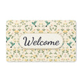 Hummingbirds and Honeysuckle Pattern Welcome Doormat