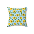 Sunflower Pattern Throw Pillow