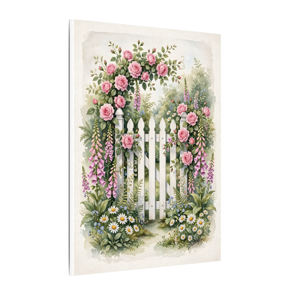 Cottage Garden Gate Canvas Wall Art – Style 2