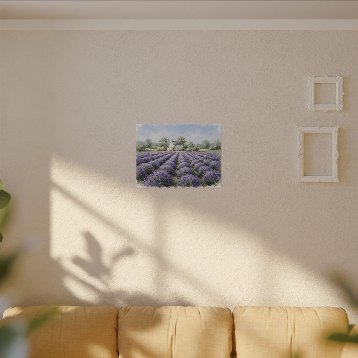 Lavender Field Farmhouse Canvas Wall Art – Style 2