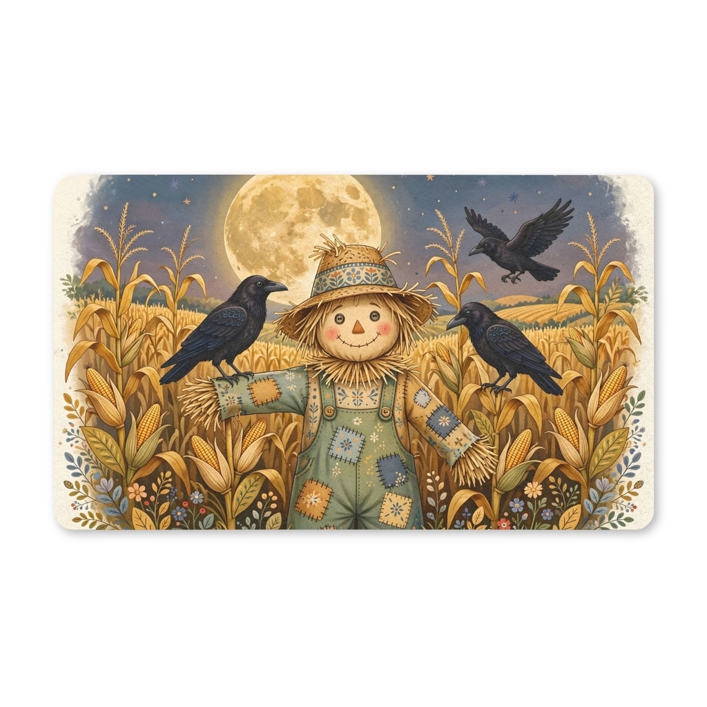 Scarecrow and Crows in the Cornfield Doormat