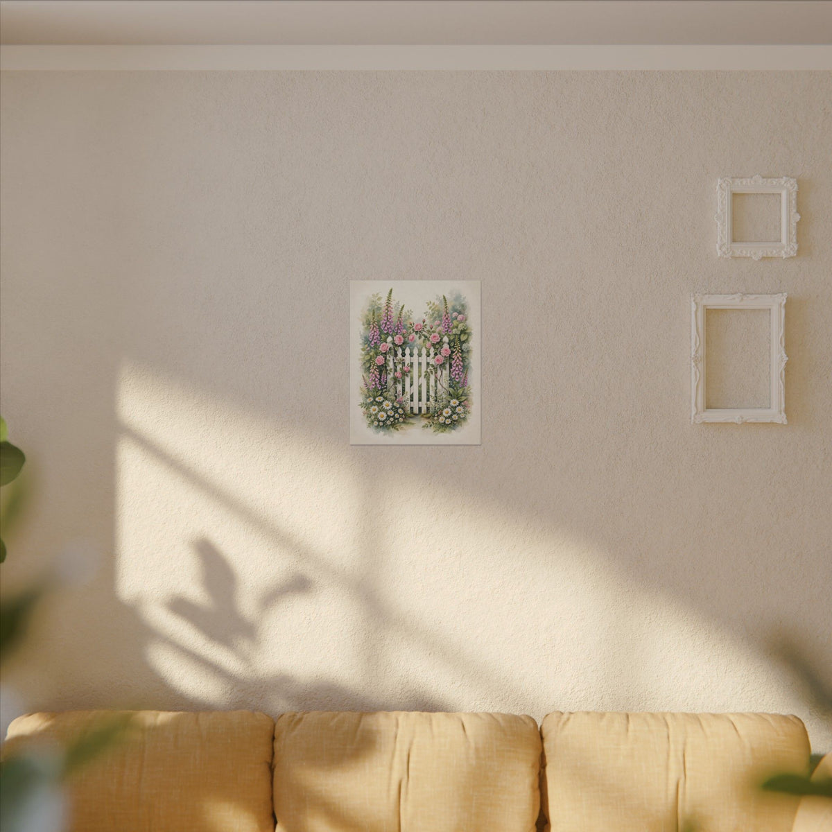 Cottage Garden Gate Canvas Wall Art