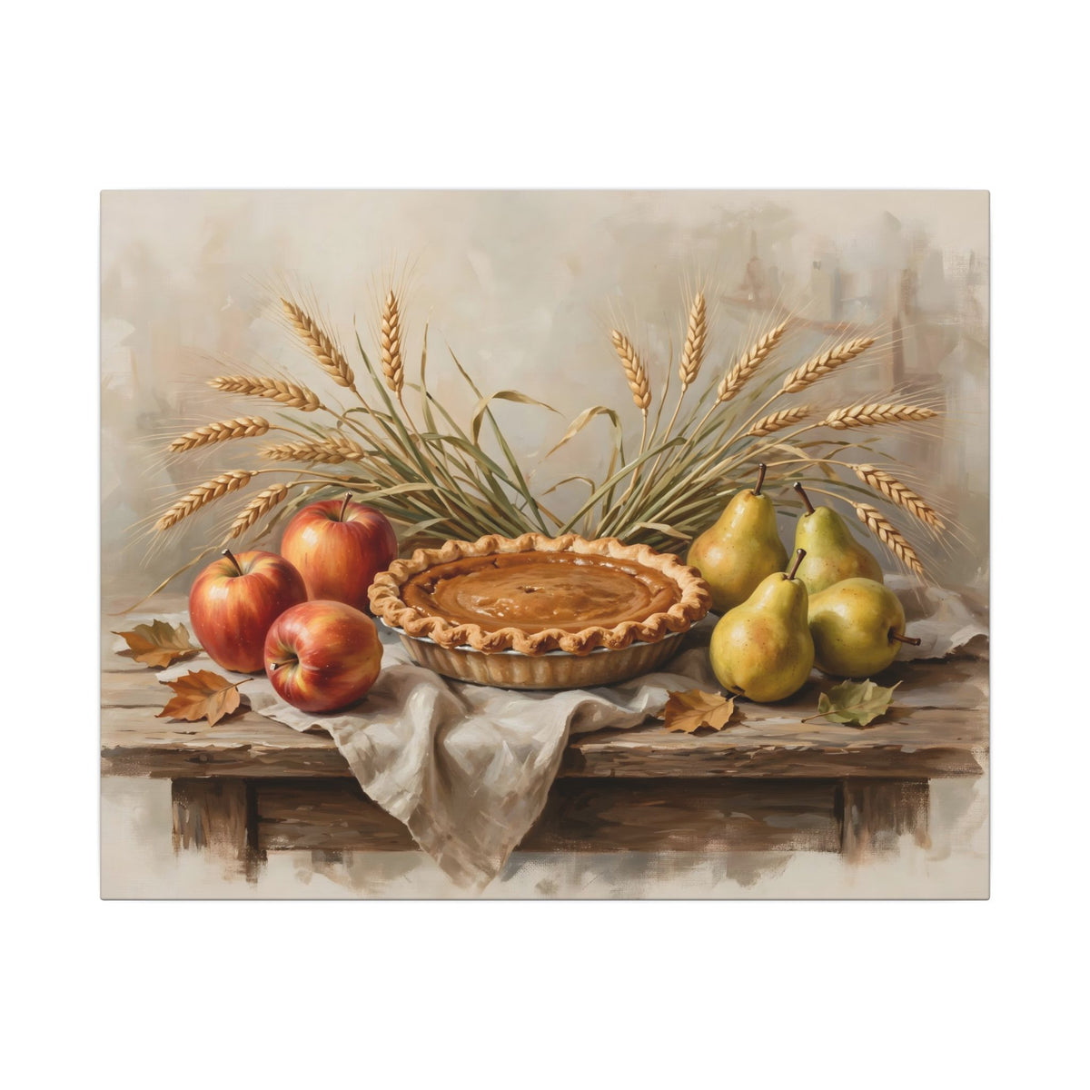 Thanksgiving Table Still Life Canvas Wall Art – Style 2
