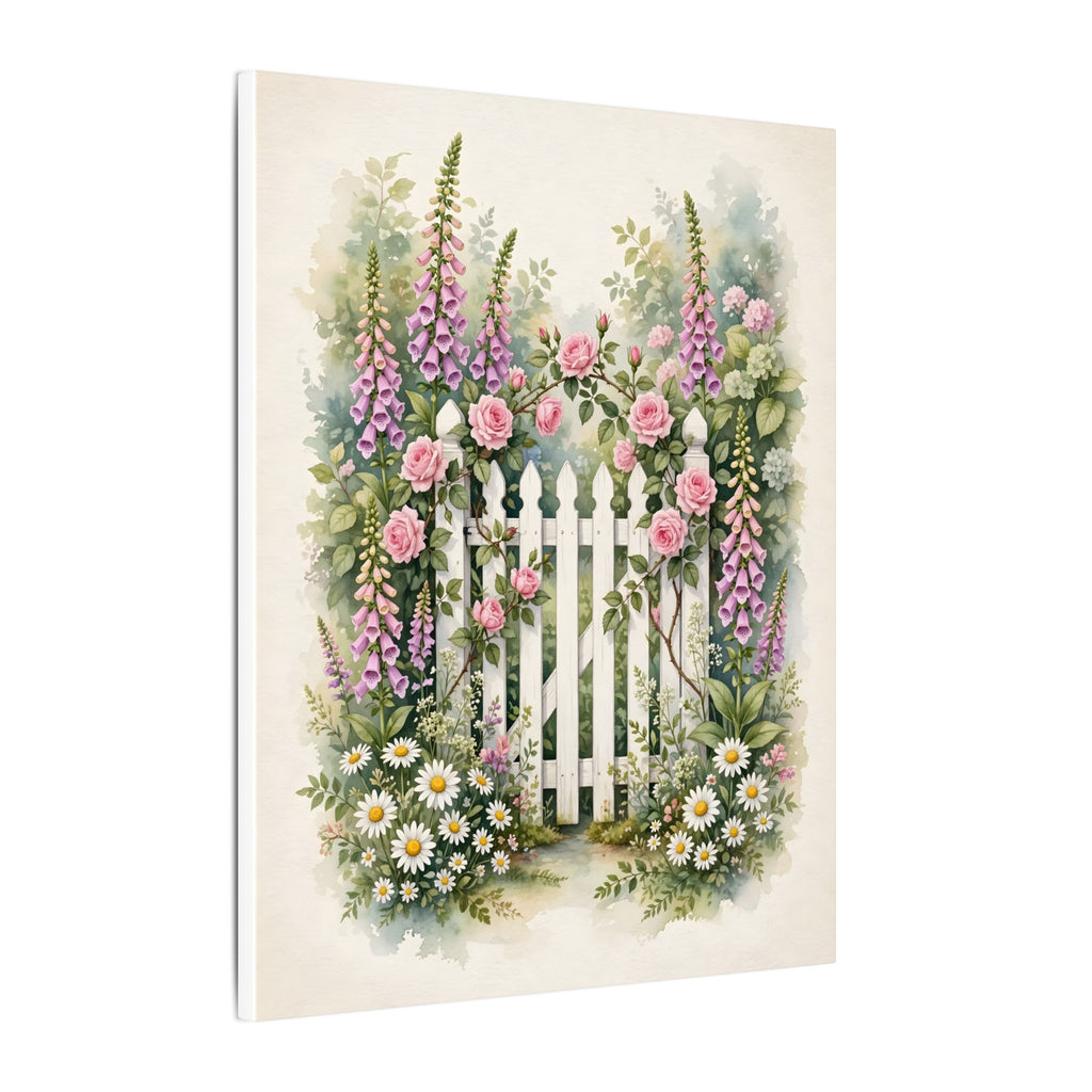 Cottage Garden Gate Canvas Wall Art