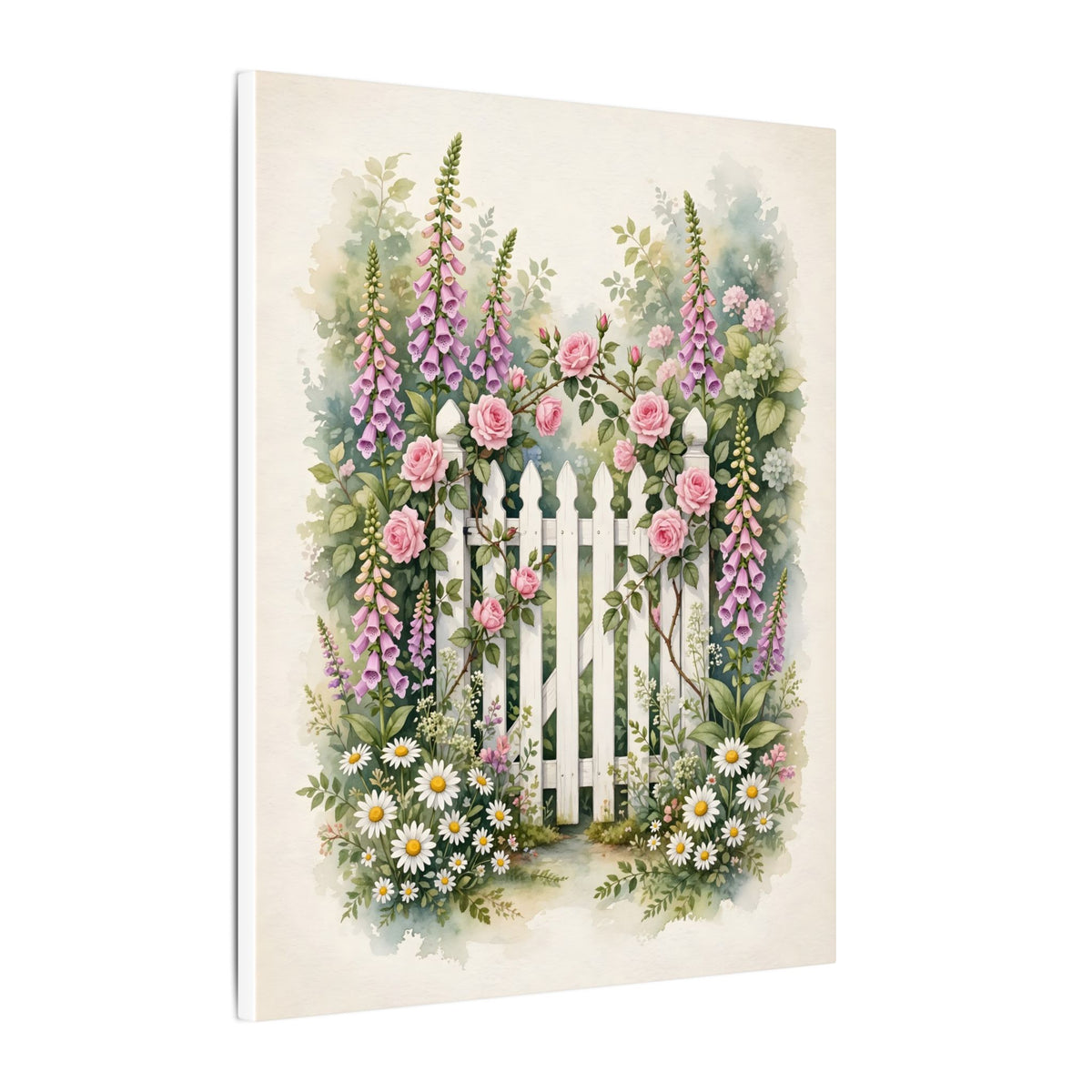 Cottage Garden Gate Canvas Wall Art
