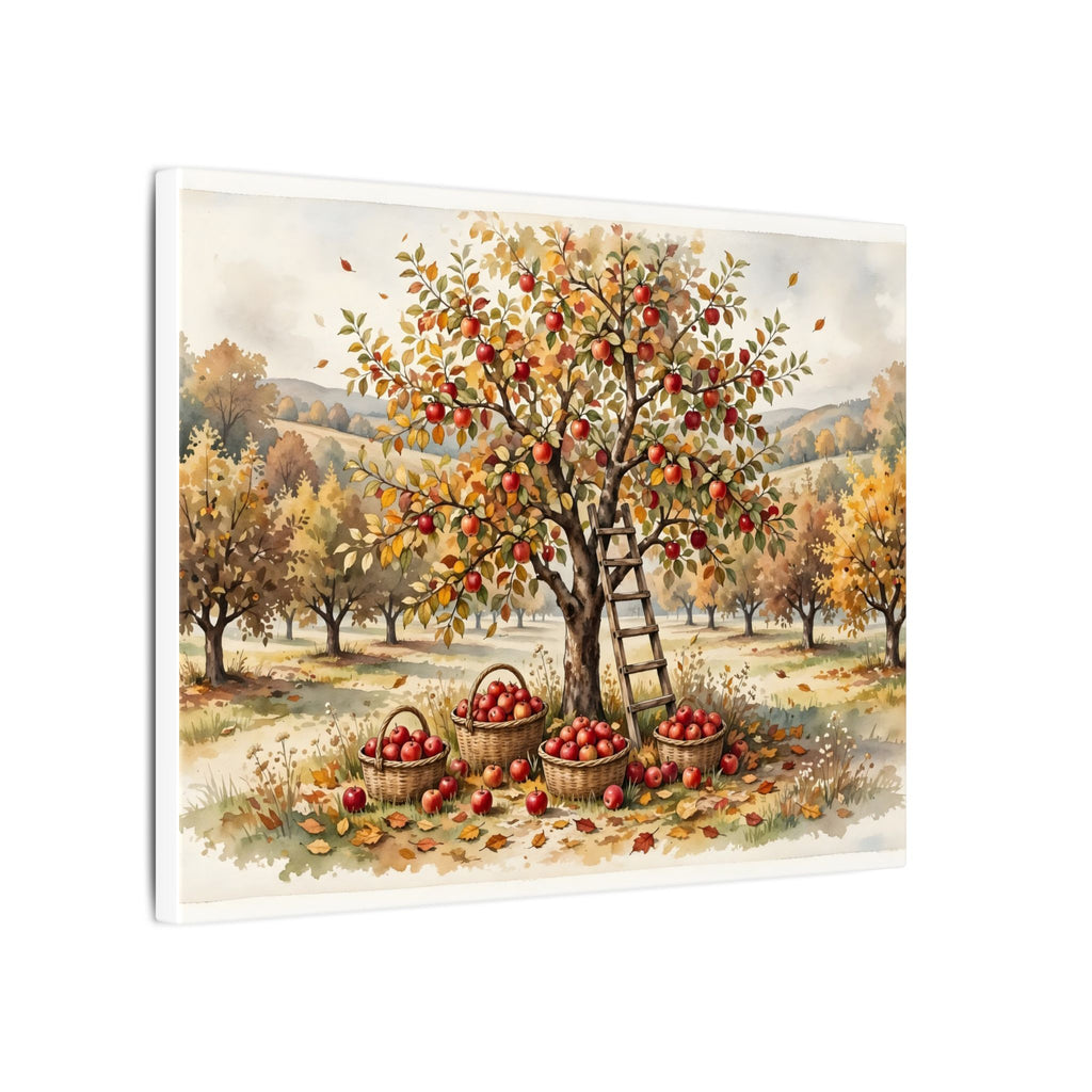 Apple Orchard in Autumn Canvas Wall Art – Style 2