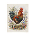 Proud Farmhouse Rooster Velveteen Plush Blanket