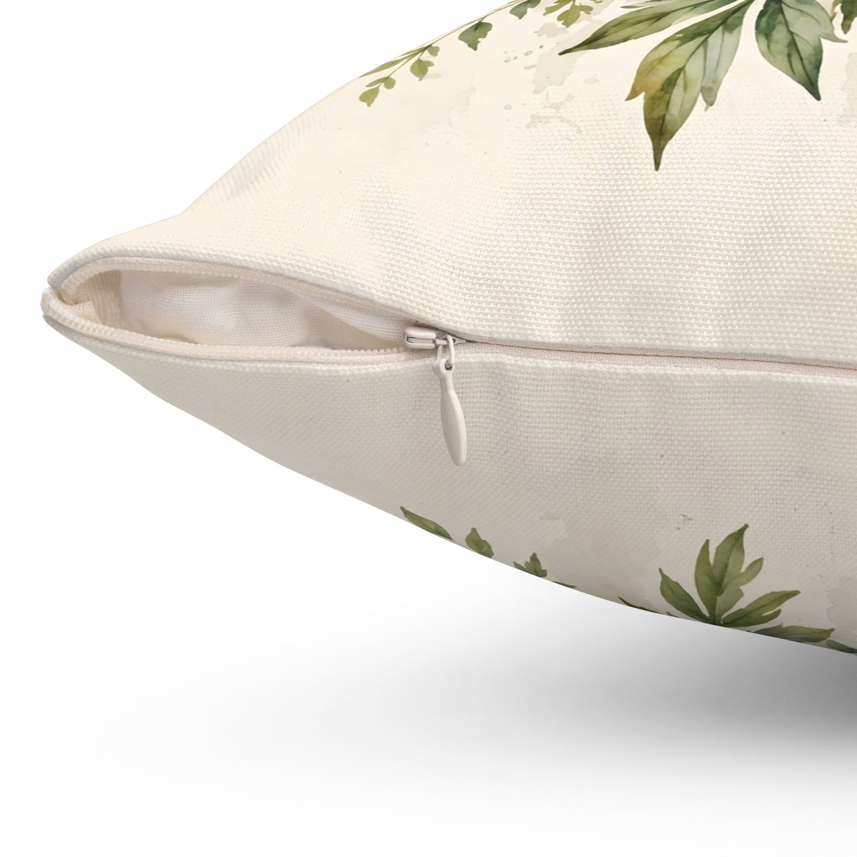Pink Peonies Watercolor Throw Pillow