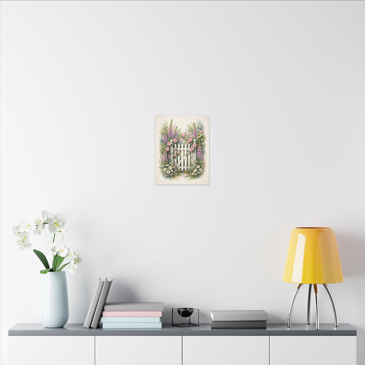 Cottage Garden Gate Canvas Wall Art