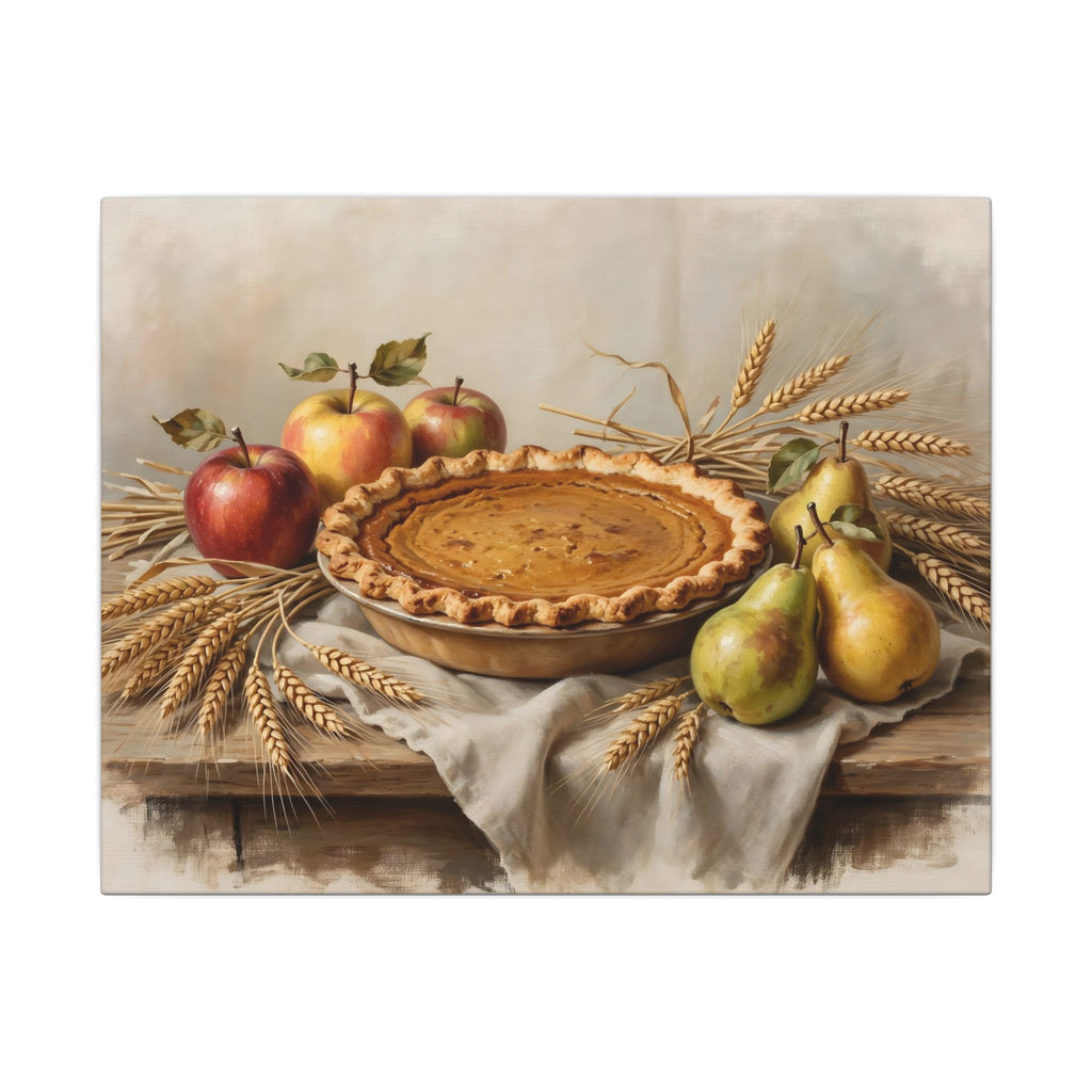 Thanksgiving Table Still Life Canvas Wall Art