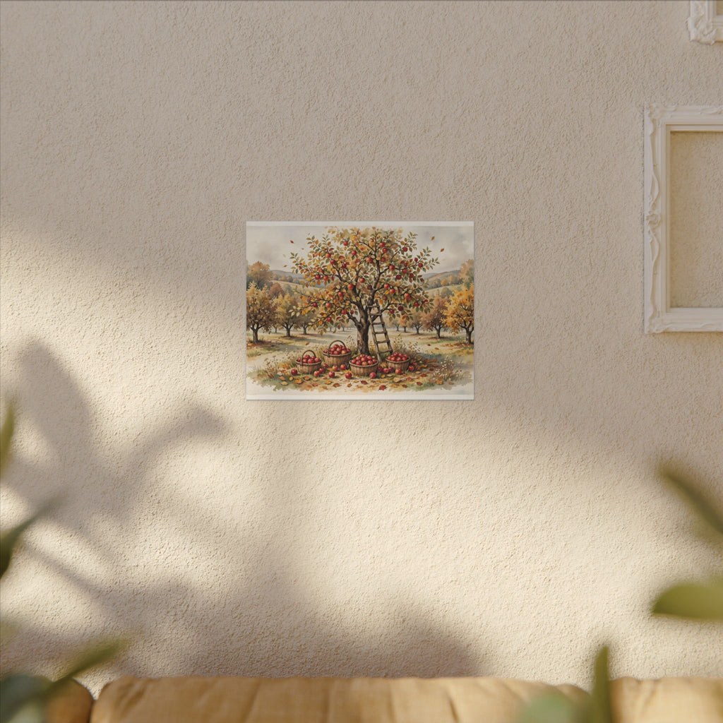 Apple Orchard in Autumn Canvas Wall Art – Style 2