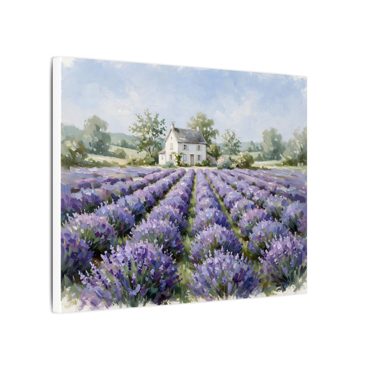 Lavender Field Farmhouse Canvas Wall Art – Style 2