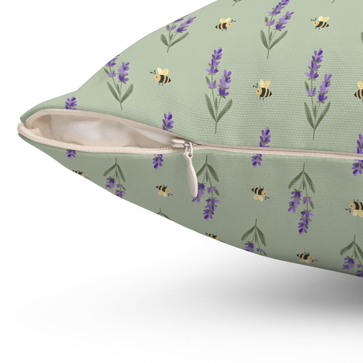 Lavender Sprigs Pattern Throw Pillow