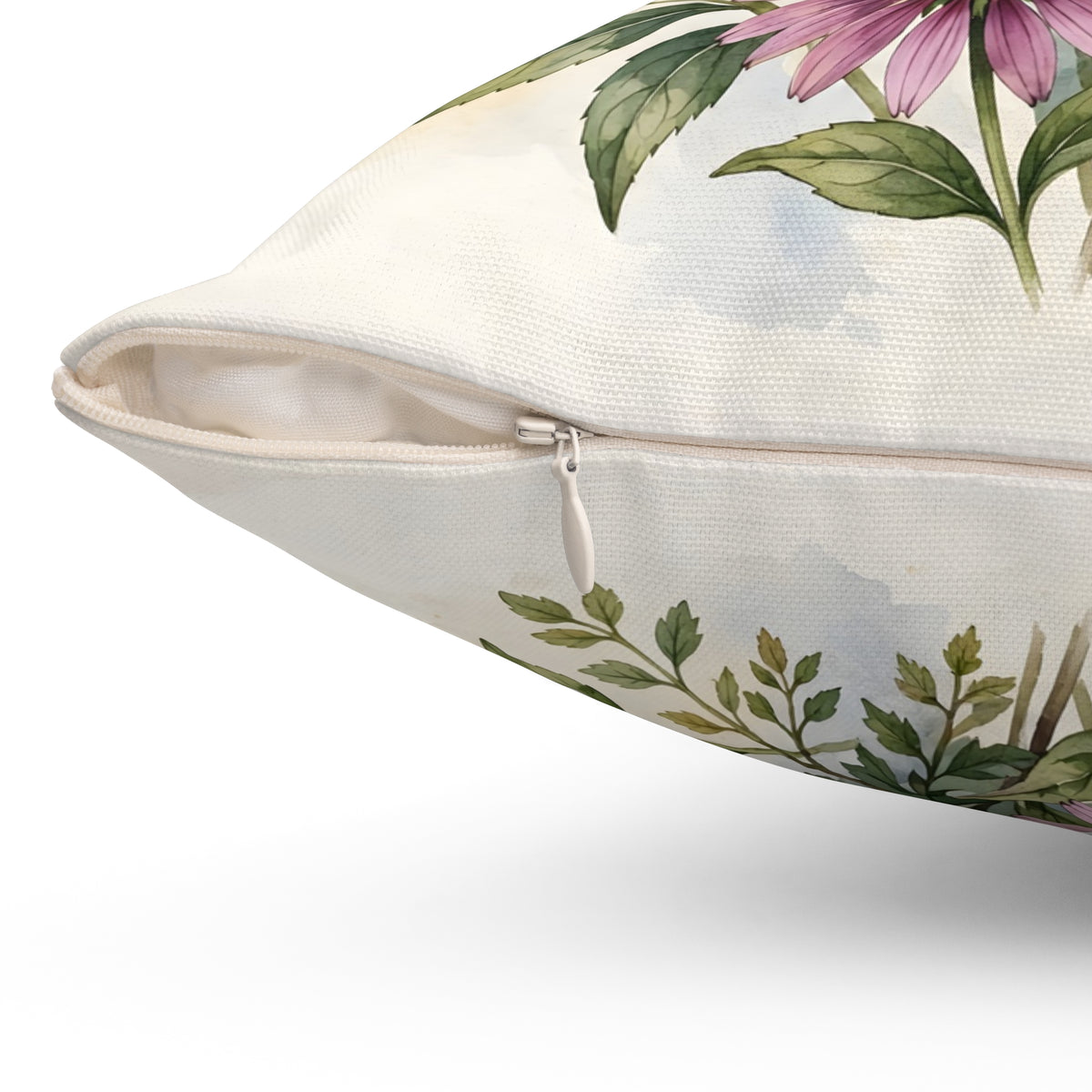 Monarch Butterflies and Wildflowers Throw Pillow