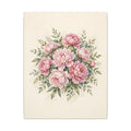 Pink Peonies Watercolor Canvas Wall Art – Style 2