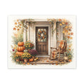 Cozy Fall Front Porch Canvas Wall Art