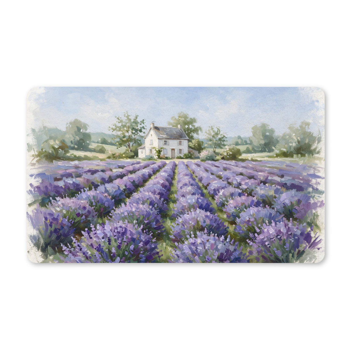 Lavender Field Farmhouse Doormat – Style 2
