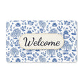 Blue Willow China Pattern Welcome Doormat